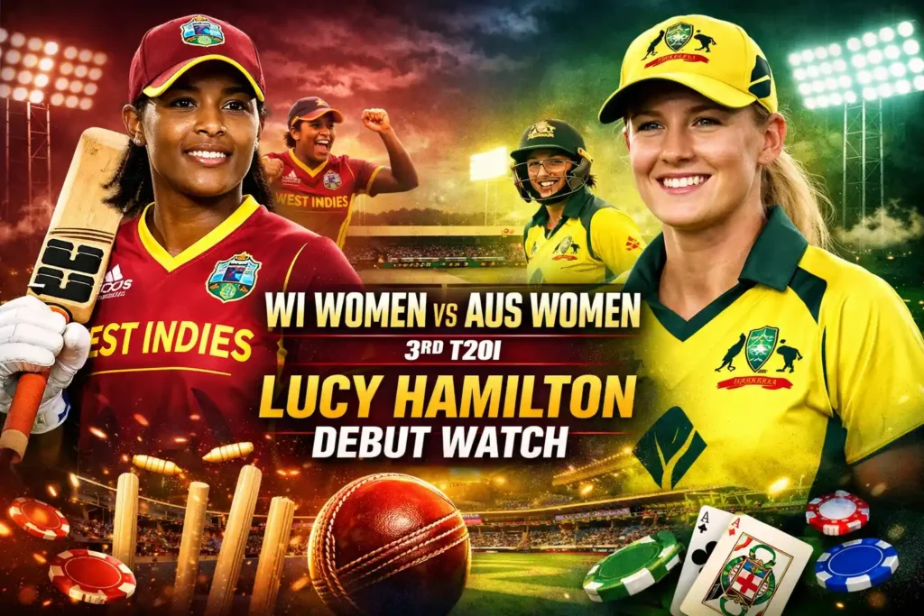WI Women vs Aus Women 3rd T20i: Lucy Hamilton Debut Watch